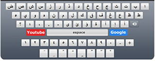 Arabic keyboard, write arabic alphabet with arabic keyboard 5000